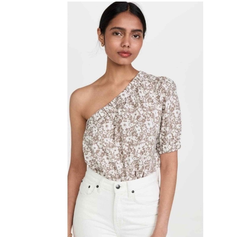 Rails Jayla One-Shoulder Floral Blouse